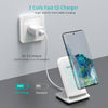 CHOETECH T555-F 15W Wireless Charger Stand with AC Charger (White) Deals499