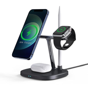 CHOETECH T583-F 4-in-1 Magentic Wireless Charging Station for iPhone/Apple Watch/Headphones/Pencil Deals499