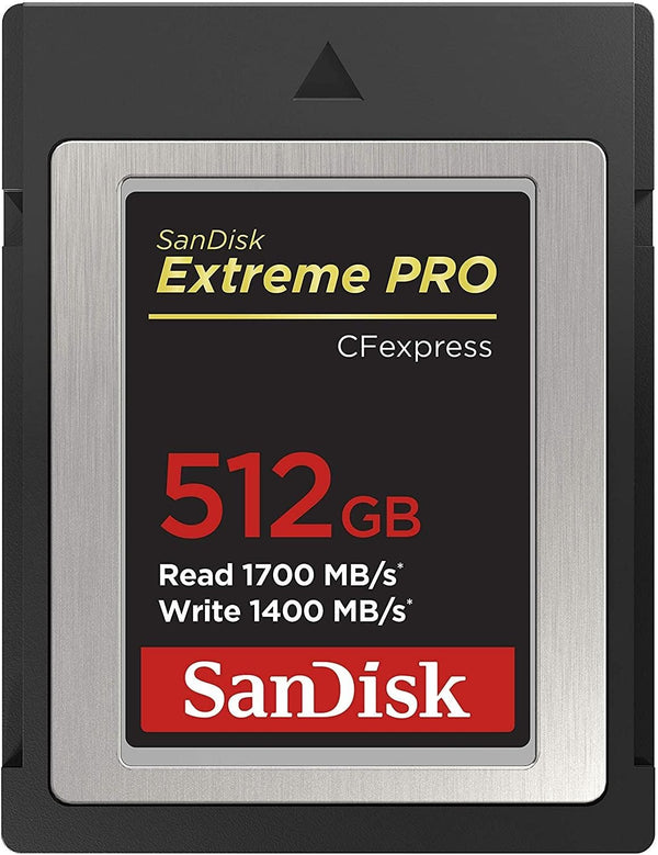 SanDisk 512GB Extreme PRO CFexpress Card Type B - SDCFE-512G-GN4NN READ 1700 MB/S WRITE 1400MB/S Deals499