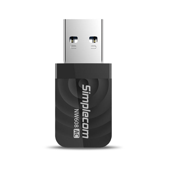Simplecom NW608 Wi-Fi 5 AC1300 Dual Band USB 3.0 Wireless Adapter Deals499