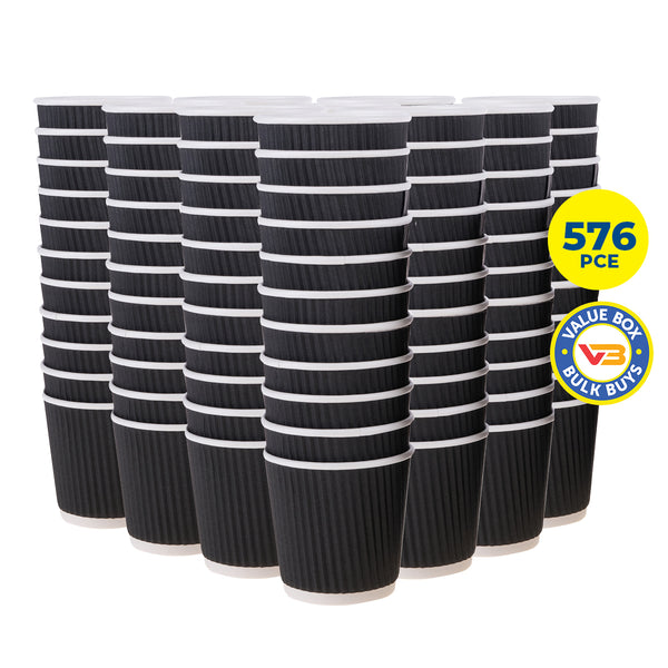 Party Central 576PCE Disposable Coffee Cups Double Wall Microwave Safe 110ml Deals499