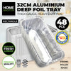 Home Master 48PCE Aluminium Deep Foil Trays Premium Quality &amp; Strength 32cm Deals499