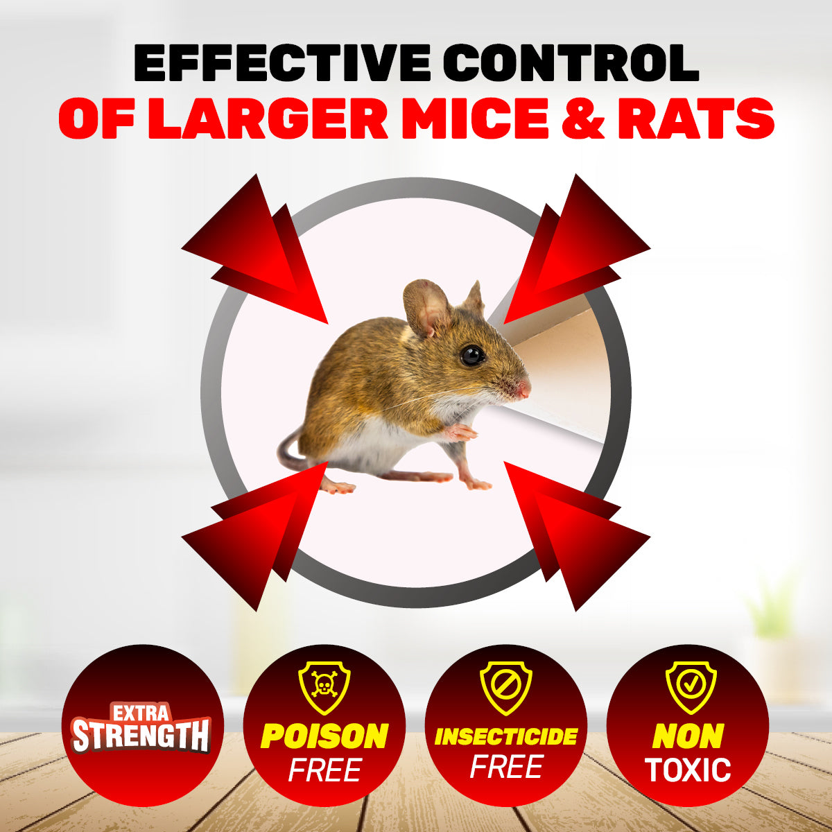 SAS Pest Control 48PCE Rat Mouse Control Extra Large & Strong  26 x 13.5cm Deals499