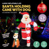 Christmas By Sas 1.7m Self Inflatable LED Santa Dog & Candy Cane Deals499