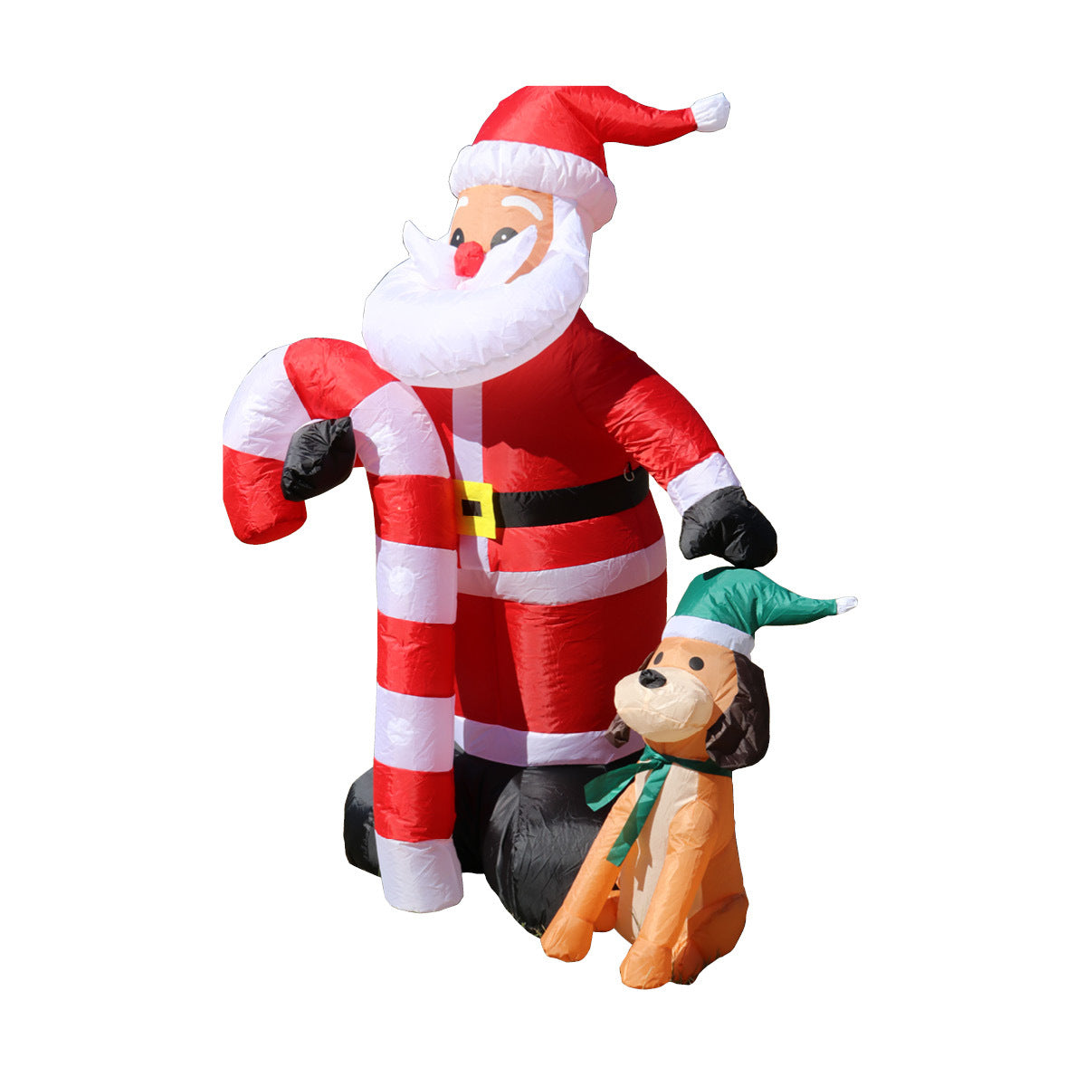 Christmas By Sas 1.7m Self Inflatable LED Santa Dog & Candy Cane Deals499