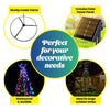 Christmas By Sas 5m Tree Shaped LED Multicoloured Solar Lights & Metal Frame Deals499