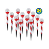 Christmas By Sas 24PCE Solar Candy Cane Stakes With Crackle Balls LED 35cm Deals499