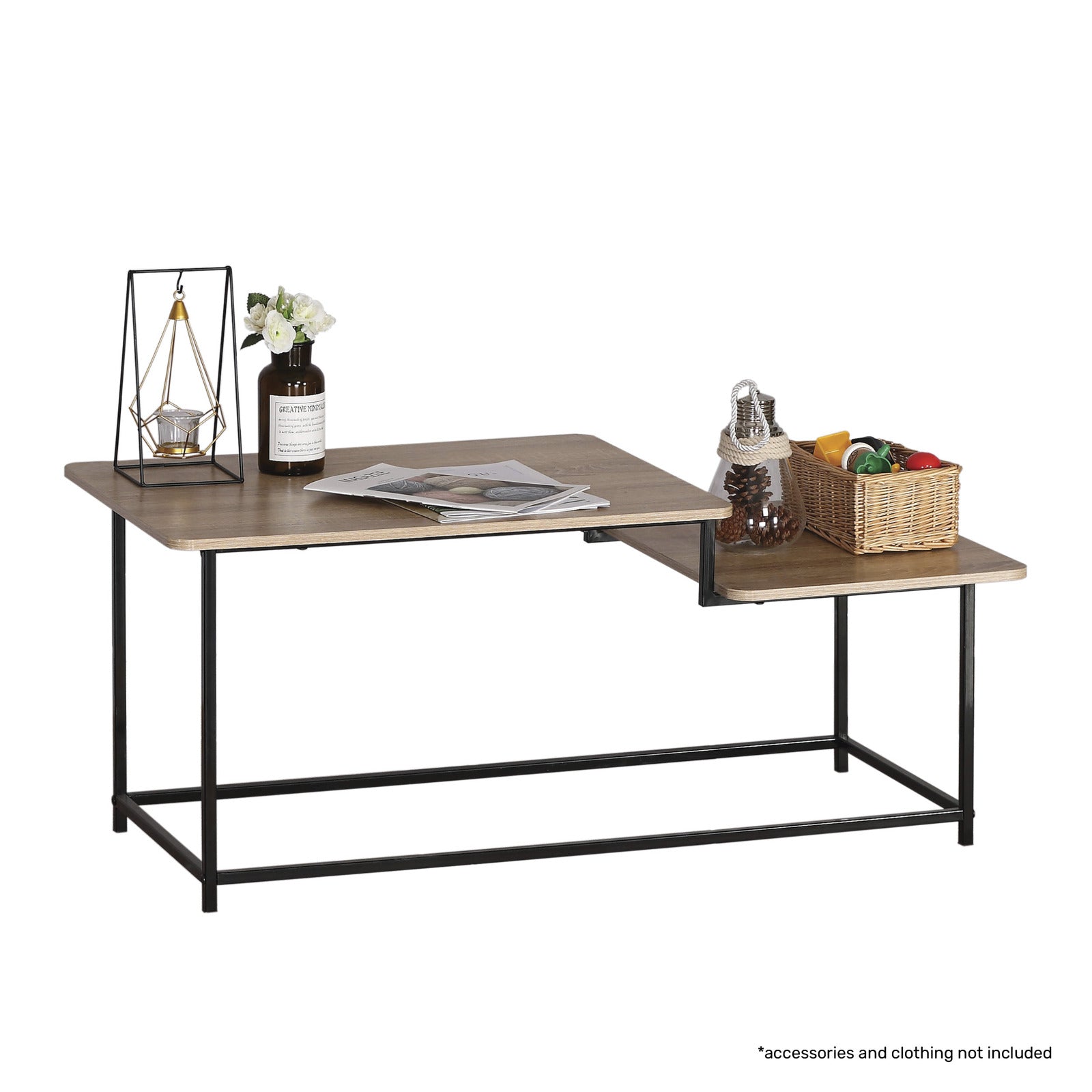 Home Master Coffee Table 2 Tier Split Level Stylish Modern Design 1.09m Deals499