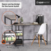 Home Master Office Desk &amp; Storage Shelves 2 Tier Stylish Modern Design 77cm Deals499