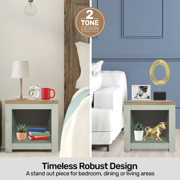 Home Master Winchester Two Tone Side Table Stylish Flawless Design 44 x 48cm Deals499
