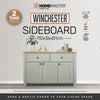 Home Master Winchester Two Tone Sideboard Stylish Flawless Design 110cm Deals499