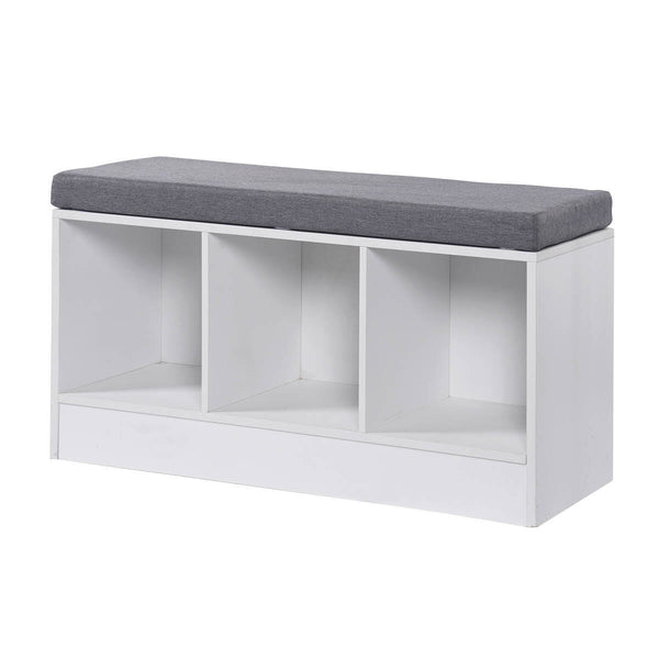 Home Master Storage/Shoe Bench With Padded Cushion Seating 90cm Deals499