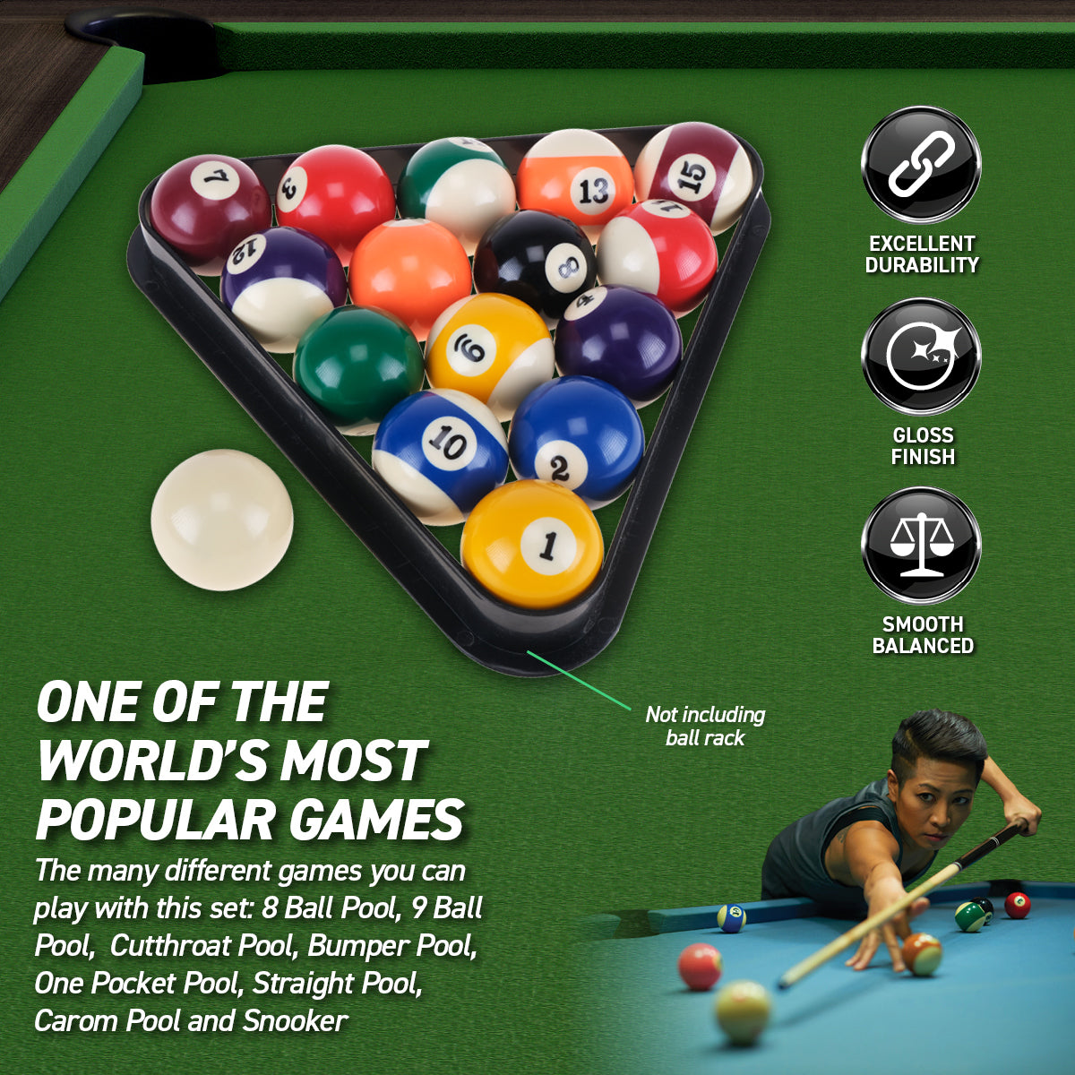 SAS Sports Pool Ball Set With Aluminium Carry Case Premium Quality Deals499