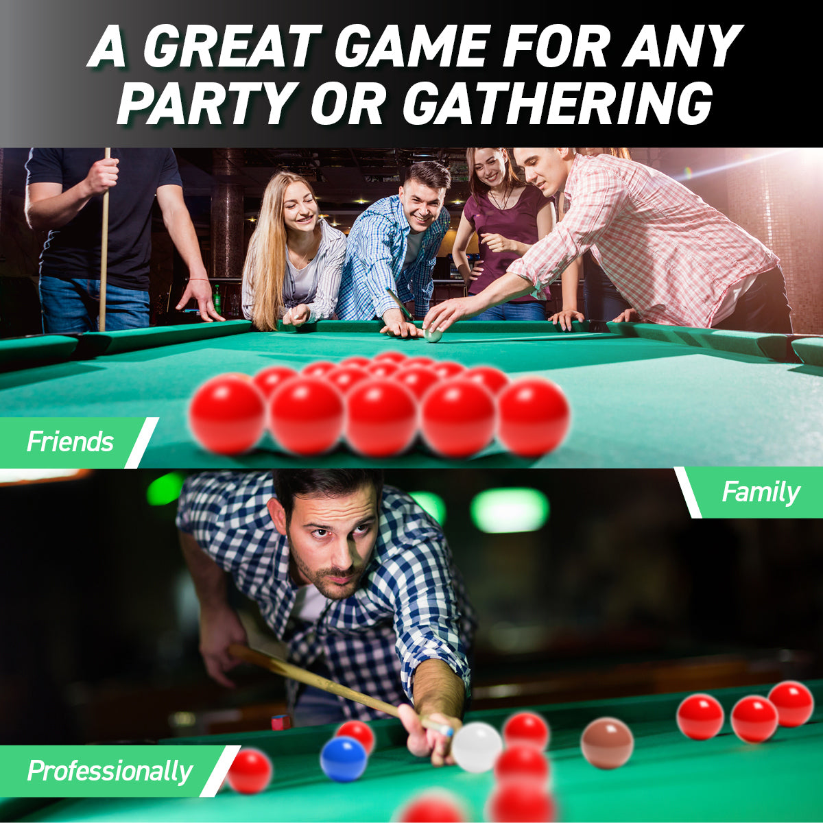 SAS Sports Snooker Ball Set With Aluminium Carry Case Premium Quality Deals499