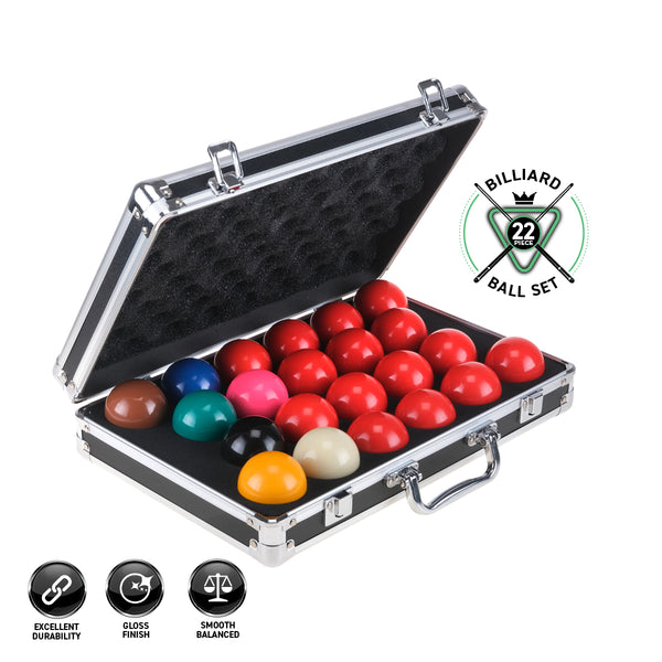 SAS Sports Snooker Ball Set With Aluminium Carry Case Premium Quality Deals499