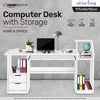 Home Master Computer/Work Desk Storage &amp; Shelving Spacious Modern 117 x 92cm Deals499
