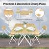 Home Master Foldable Dining Table &amp; Chairs Indoor/Outdoor Sturdy 74 x 80cm Deals499