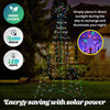 Christmas By Sas 1.5m Solar Powered Tree With Star Metal Frame 150 LED Bulbs Deals499