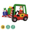 Christmas By Sas 2.4 x 1.8m Santa & Forklift Built-In Blower LED Lighting Deals499