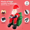Christmas By Sas 1.9m Santa & His Reading Chair Self Inflating LED Lighting Deals499
