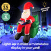 Christmas By Sas 1.9m Santa & His Reading Chair Self Inflating LED Lighting Deals499