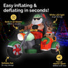 Christmas By Sas 1.8m Santa Reindeer & Trike Built-In Blower LED Lighting Deals499