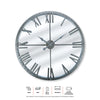 Home Master  Wall Clock Roman Numerals Stylish Mirror Face Metal Accents 80cm Deals499
