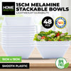 Home Master 48PCE Melamine Bowls Square Lightweight Durable Strong 15cm Deals499