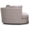 Sunshine Single Sofa Love Chair Fabric Swivel Armchair - Steel Deals499