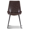 Brando  Set of 2 PU Leather Upholstered Dining Chair Metal Leg - Brown Deals499