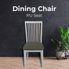 Foxglove PU Seat Dining Chair Set of 2 Solid Ash Wood Dining Furniture - White Deals499
