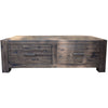 Catmint Coffee Table 127cm 2 Drawer Solid Acacia Wood - Stone Grey Deals499