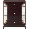 Scarlet Antique Tallboy 5 Chest of Drawers Solid Birch Wood Bed Storage Cabinet Deals499
