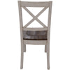 Erica X-Back Dining Chair Set of 6 Solid Acacia Timber Wood Hampton Brown White Deals499