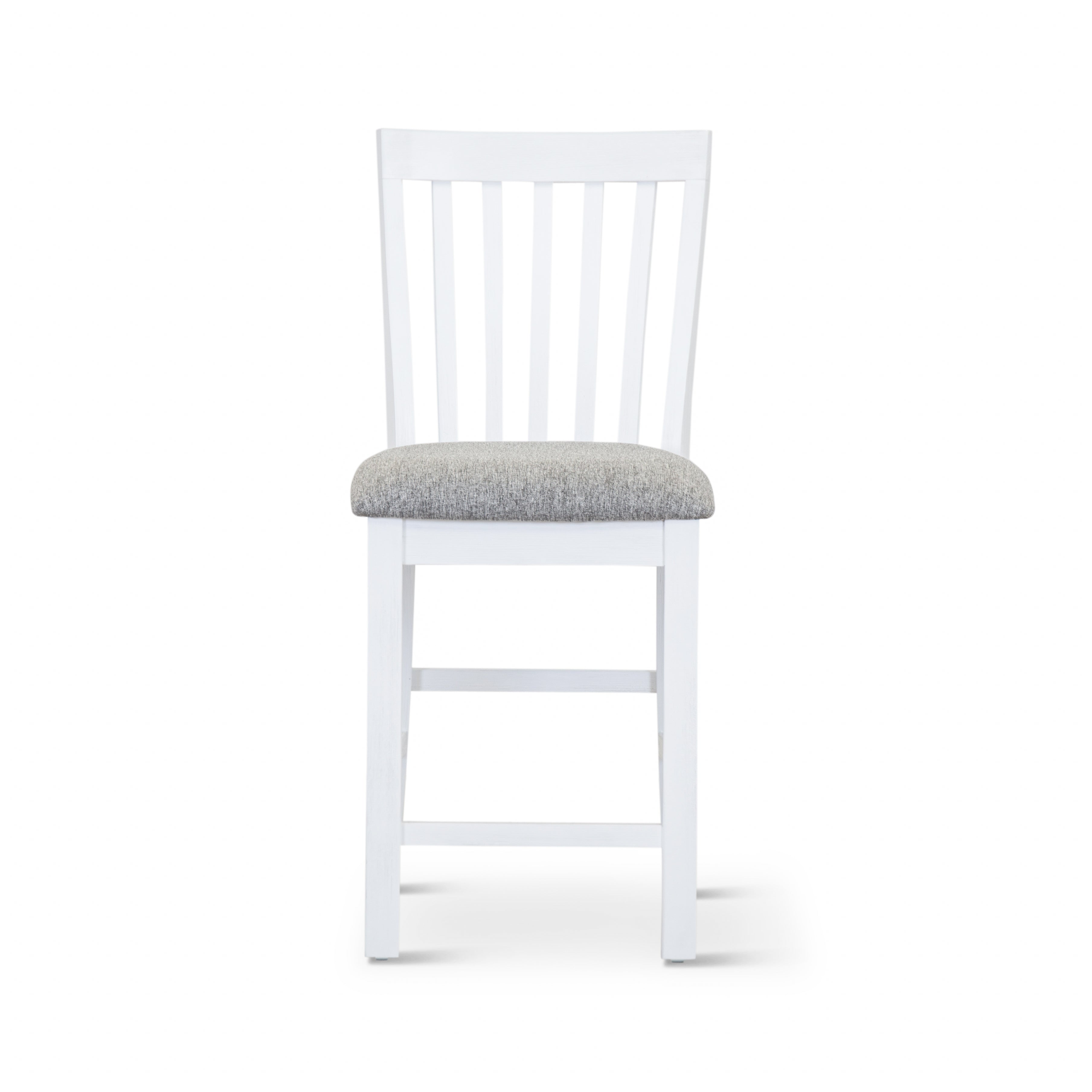 Laelia Tall Bar Chair Stool Set of 4 Solid Acacia Wood Coastal Furniture - White Deals499