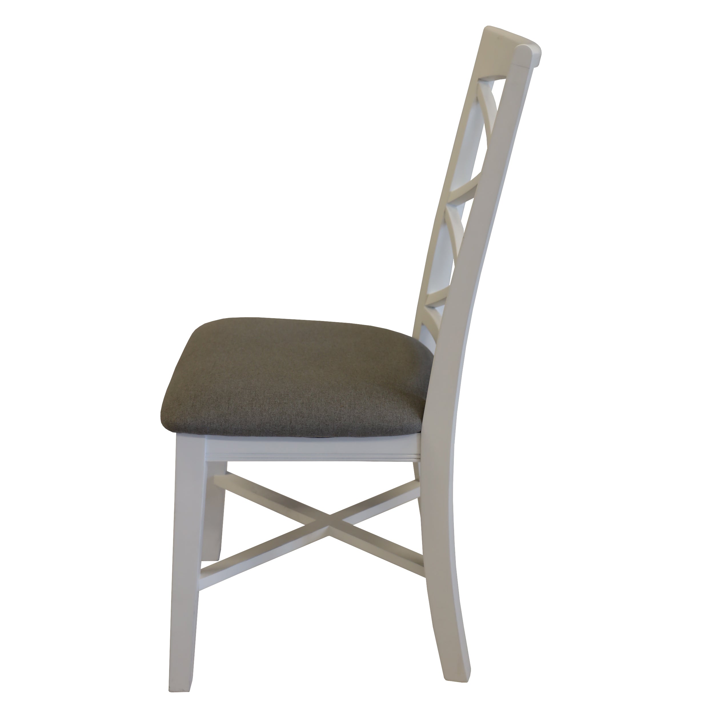 Daisy Dining Chair Set of 2 Solid Acacia Timber Wood Hampton Furniture - White Deals499