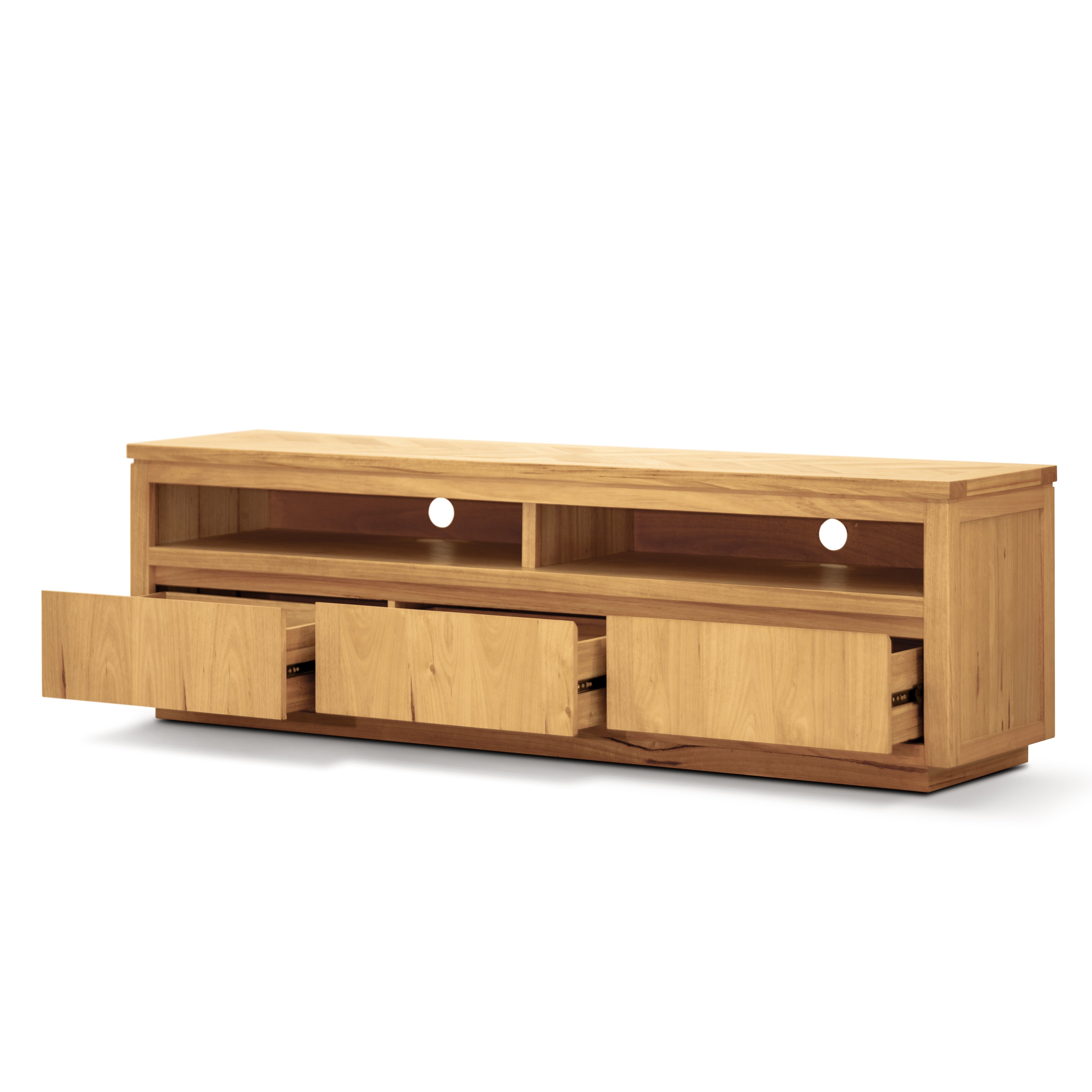 Rosemallow ETU Entertainment TV Unit 185cm 3 Drawer Solid Messmate Timber Wood Deals499