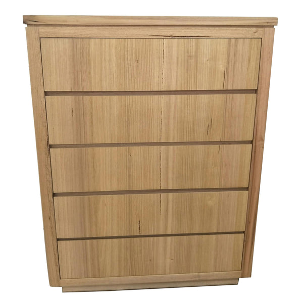 Rosemallow Tallboy 5 Chest of Drawers Solid Messmate Wood Bed Storage Cabinet Deals499