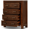 Comfortis 4pc Queen Bed Frame Suite Bedside Tallboy Furniture Package - Walnut Deals499