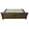 Lily Bed Frame King Size Timber Mattress Base With Storage Drawers - Rustic Grey Deals499