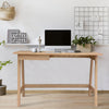 Mindil Office Desk Student Study Table Solid Wooden Timber Frame - Ash Natural Deals499