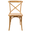 Aster Crossback Dining Chair Set of 6 Solid Birch Timber Wood Ratan Seat - Oak Deals499