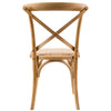 Aster Crossback Dining Chair Set of 6 Solid Birch Timber Wood Ratan Seat - Oak Deals499
