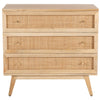 Olearia  Storage Cabinet Buffet Chest of 3 Drawer Mango Wood Rattan Natural Deals499