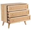Olearia  Storage Cabinet Buffet Chest of 3 Drawer Mango Wood Rattan Natural Deals499