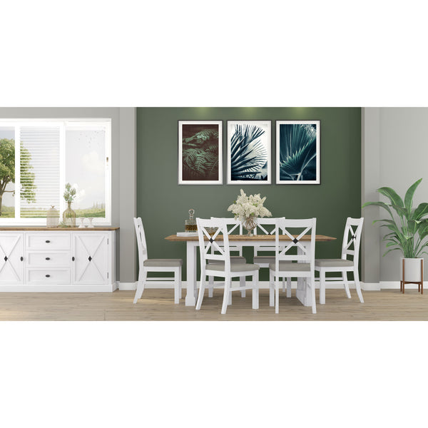 Beechworth ETU Entertainment TV Unit 180cm Solid Pine Wood Hampton Style - Grey Deals499