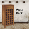 Birdsville Wine Rack 28 Bottle Sideboard Buffet Cabinet Wooden Storage - Brown Deals499