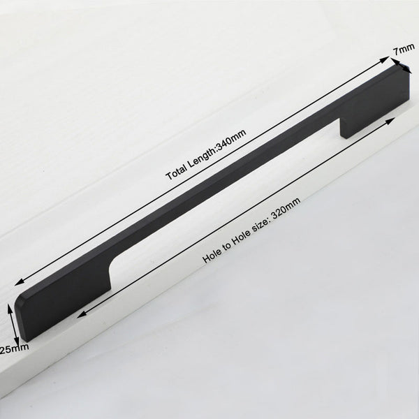 Slim Design Kitchen Cabinet Handles Drawer Bar Handle Pull Black 320MM Deals499
