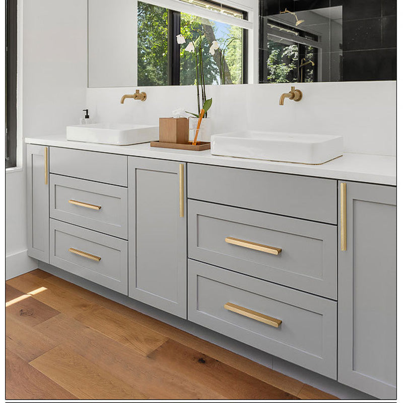 Solid Zinc Furniture Kitchen Bathroom Cabinet Handles Drawer Bar Handle Pull Knob Gold 96mm Deals499