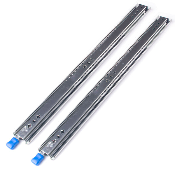 24in Pair 150KG Heavy Duty Drawer Slides Rails Runners Locking Ball Bearing Deals499